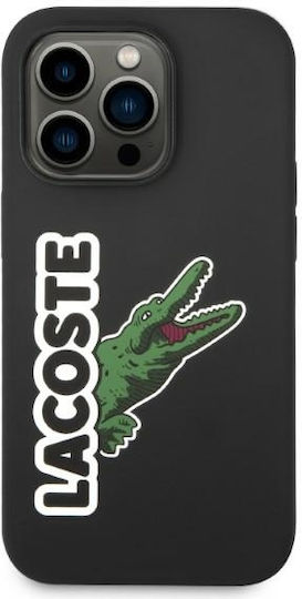 Lacoste Head Crocodile Задна корица Силикон Черен (iPhone 14 Pro Max)