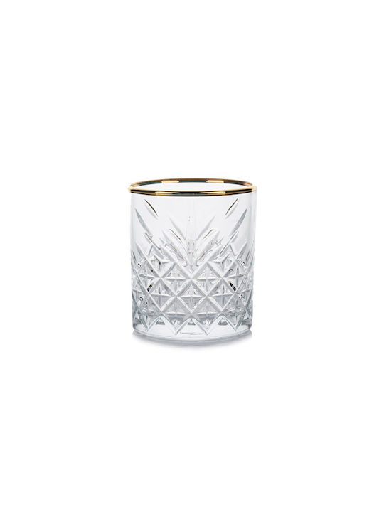 Espiel Set of Glasses Whiskey made of Glass in Gold Color 4pcs