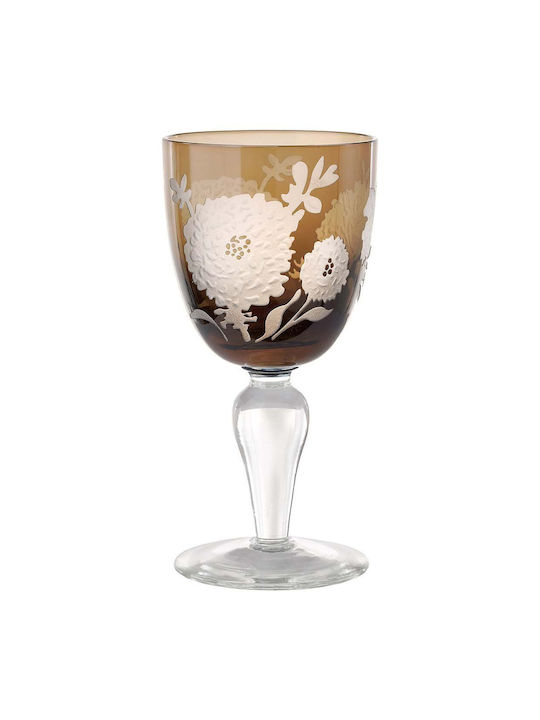 Pols Potten Peony Set de Pahare pentru Vin Alb din Sticlă Fără Colțuri 250ml 6buc