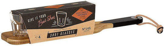 Gentlemen's Hardware Shot Glasses made of Glass 44ml 4pcs