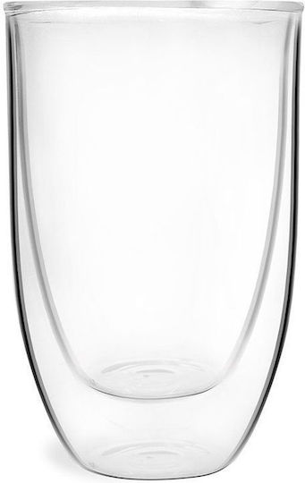 Vialli Design Ποτήρι Κοκτέιλ/Ποτού / Καφέ/Freddo από Γυαλί σε Καφέ Χρώμα 350ml