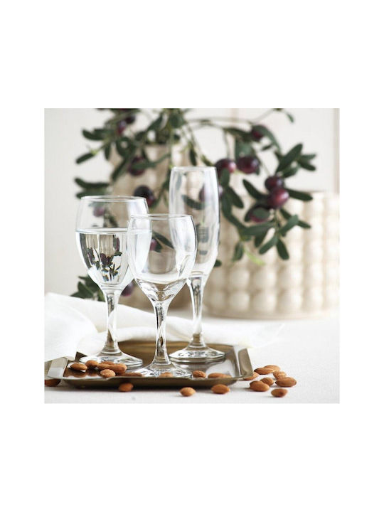 Bormioli Rocco Gläser-Set Champagner / Likör/Ouzo aus Glas Stapelbar 220ml 6Stück