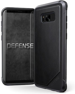 X-Doria Defense Lux Coperta din spate Piele Negru (Galaxy S8+) 3X3R2201A