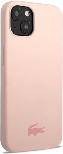 Lacoste Silicone Silicone Umschlag Rückseite Silikon Rosa (iPhone 13 Mini)