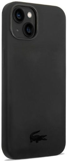 Lacoste Silicone Silicone Back Cover Silicone Black (iPhone 14 Plus)