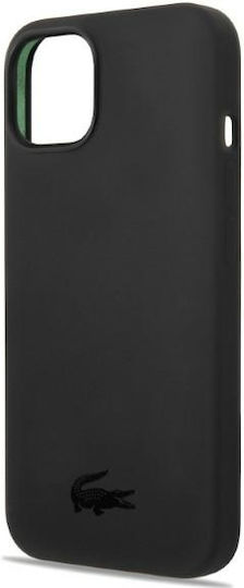 Lacoste Silicone Silicone Back Cover Silicone Black (iPhone 14 Plus)