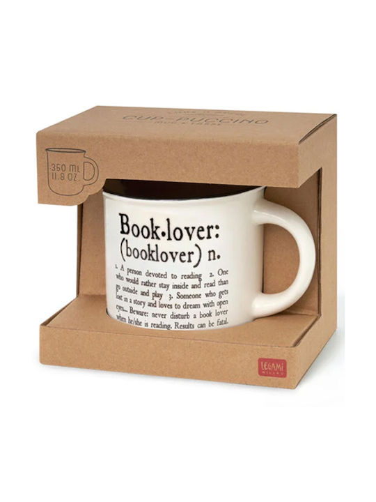 Legami Milano Booklover Κούπα από Πορσελάνη Λευκή 350ml