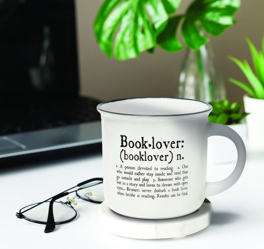 Legami Milano Booklover Κούπα από Πορσελάνη Λευκή 350ml