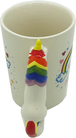 Out of the Blue Unicorn Mug Ceramic White