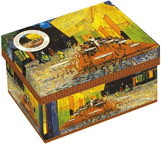 R2S Cafe Terrace Van Gogh Becher aus Porzellan Mehrfarbig 300ml