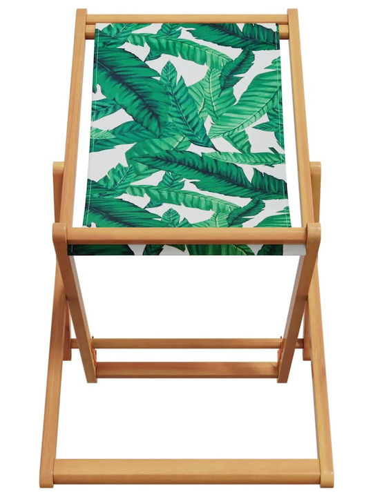 Deckchairs Wooden Green 62x112x87cm