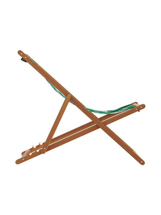 Deckchairs Wooden Green 62x112x87cm