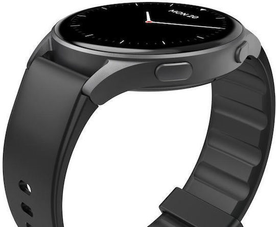 HAMA 8900 Aluminium 45mm Waterproof Smartwatch with Heart Rate Monitor (Black)