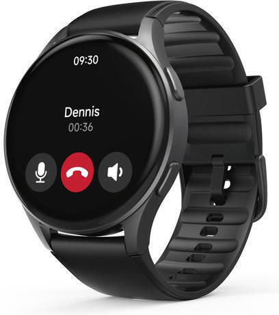 HAMA 8900 Aluminium 45mm Waterproof Smartwatch with Heart Rate Monitor (Black)