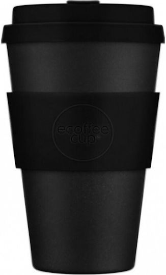 Ecoffee Cup Kerr & Napier Mug Plastic with Lid Black 400ml