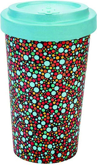 Woodway Fusion Mug Bamboo with Lid Blue 500ml
