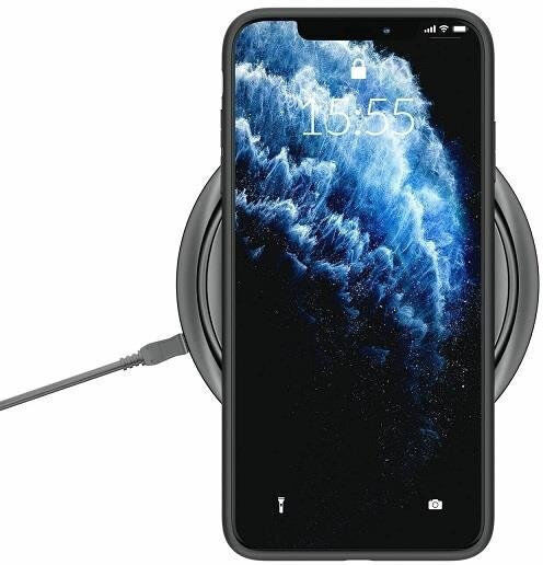 3MK Matt Back Cover Σιλικόνης 1.2mm Μαύρο (iPhone 8/7)