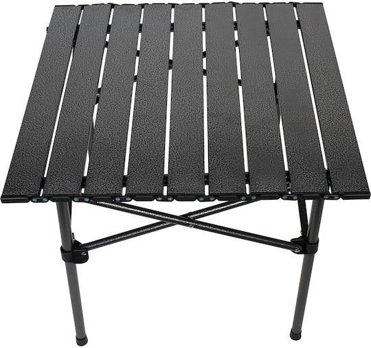 Keskor Τραπέζι Μεταλλικό για Camping Πτυσσόμενο 53x50x50cm Μαύρο
