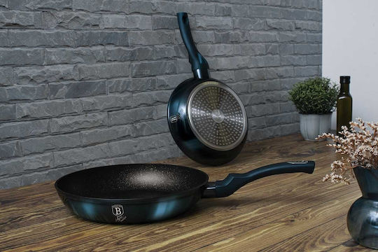 Berlinger Haus Metallic Line Комплект Съдове За Готвене От Алуминий Aquamarine Collection С Вътрешно Покритие От Камък 5 Съдове