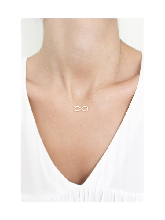 Kritsimis Necklace Infinity from Gold 14K