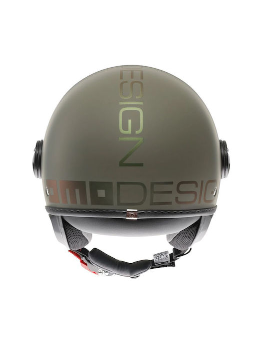 Momo Fighter Classic Flip Jet Helmet ECE 22.06 Flip Matt Green/Bronze