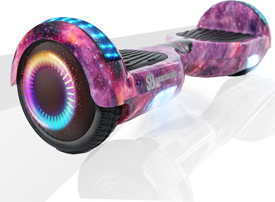 Smart Balance Wheel Regular Galaxy Pink PRO Scaun negru cu set dublu de suspensie Hoverboard with 15km/h Max Speed and 15km Autonomy in Roz Color with Seat