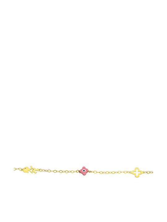 Savvas Design Brățară Lanț Aur 14K