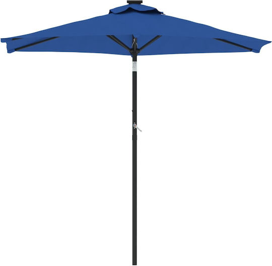 Garten- und Terrassen-Sonnenschirm Rundschreiben Metall Blau F2.12xY2.12m