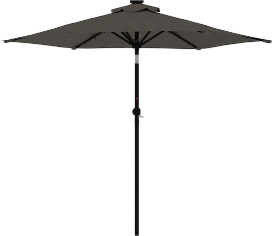 Rundschreiben Metall-Graue Garten- und Terrassen-Sonnenschirm F2.12xY2.12m