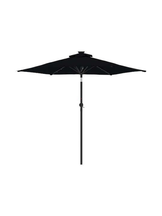 Umbrelă Rotundă Metalică Neagră Φ2.12xÎ2.12m