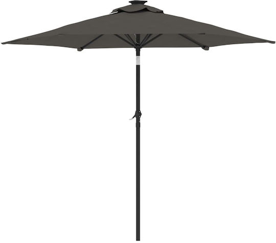 Rundschreiben Metall-Graue Garten- und Terrassen-Sonnenschirm F2.12xY2.12m
