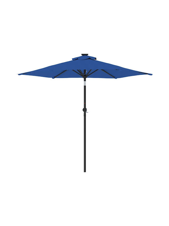 Garten- und Terrassen-Sonnenschirm Rundschreiben Metall Blau F2.12xY2.12m