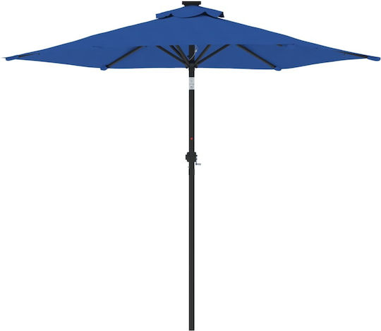 Garten- und Terrassen-Sonnenschirm Rundschreiben Metall Blau F2.12xY2.12m