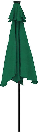 Umbrelă Rotundă Metalică Verde Φ2.12xÎ2.12m