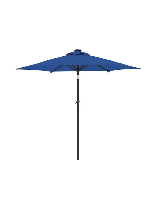 Garten- und Terrassen-Sonnenschirm Rundschreiben Metall Blau F2.12xY2.12m