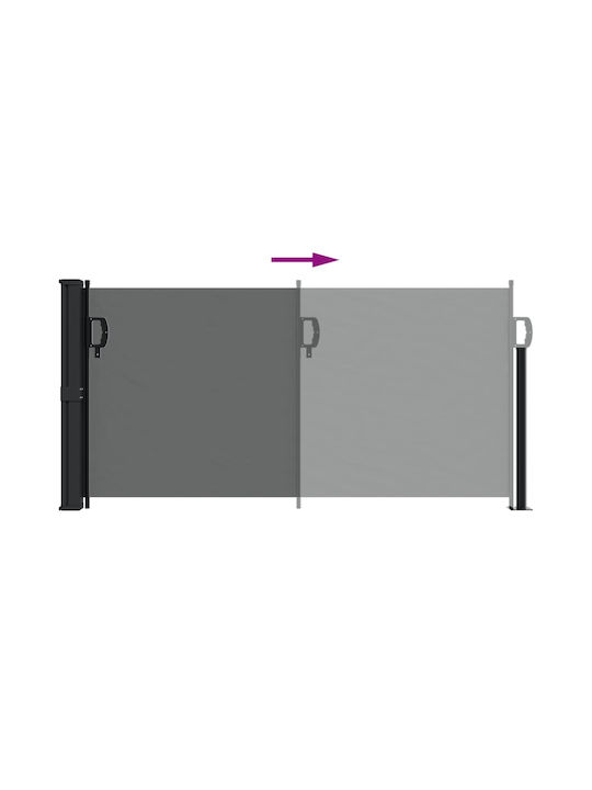 vidaXL Terrace Sideway Sunshade Roller Gray 1x5cm