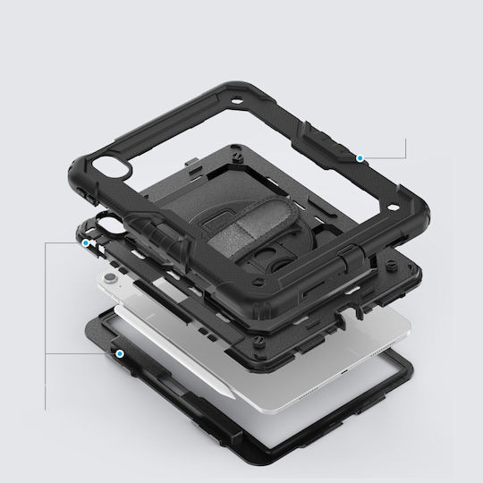 Tech-Protect Umschlag Rückseite Dauerhafte Schwarze (iPad Air 13" 2024/2025/2026)