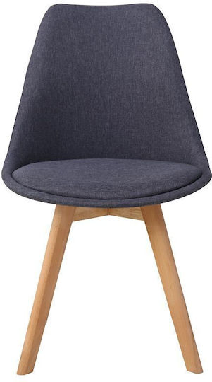 Gaston Dining Room Fabric Chair Anthracite 56.5x43x83.5cm