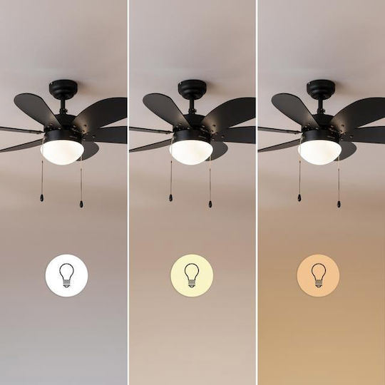 Cecotec EnergySilence Aero 3600 Vision Ceiling Fan 92cm With Light Full Black