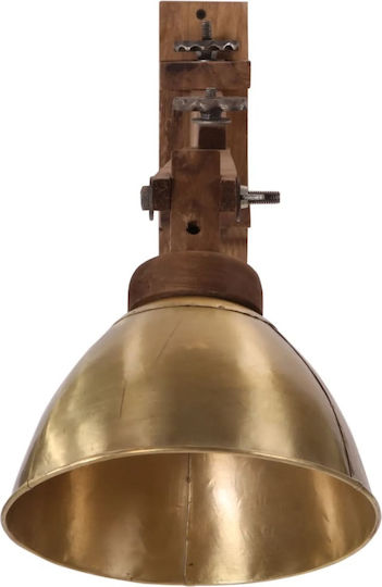 vidaXL Lamp Wall with Socket E27 Bronze 20x6.5cm
