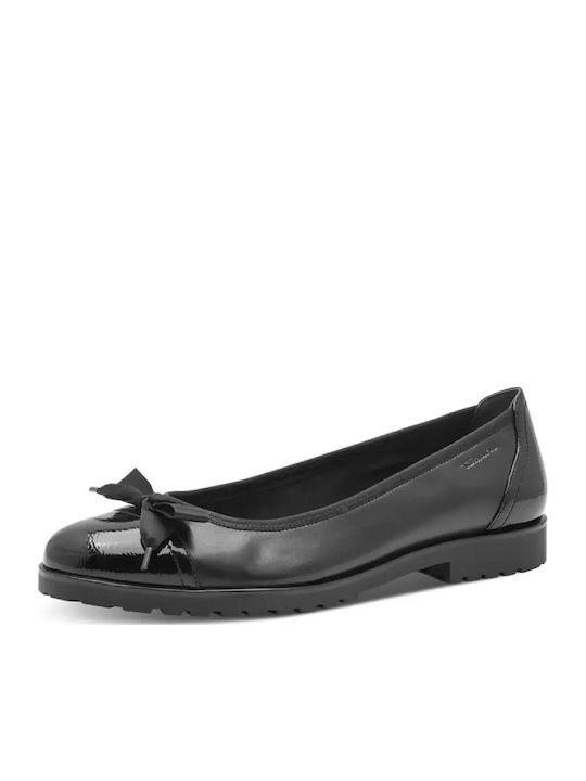 Balerini de Damă din Piele Negri Black
