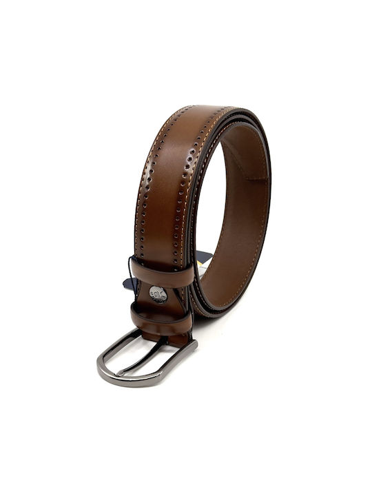 Legend Accessories Men's Leather Belt Tabac Brown