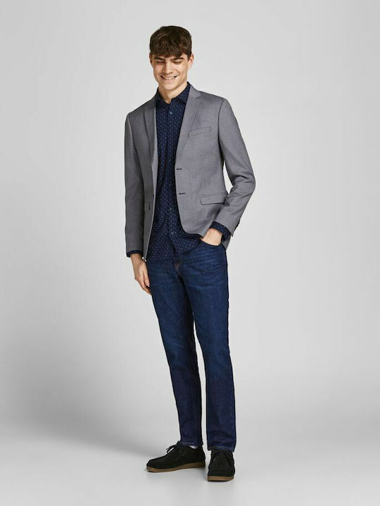 Men's Suit Jacket Slim Fit Gray