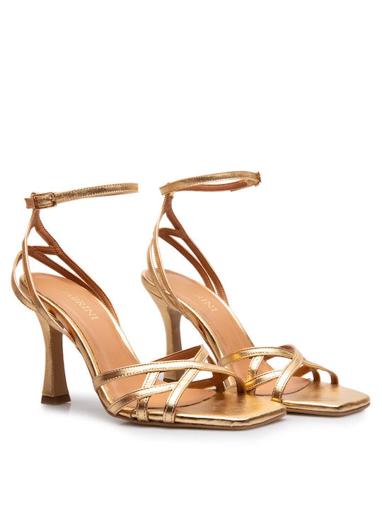 Labrini Damen Sandalen in Gold Farbe