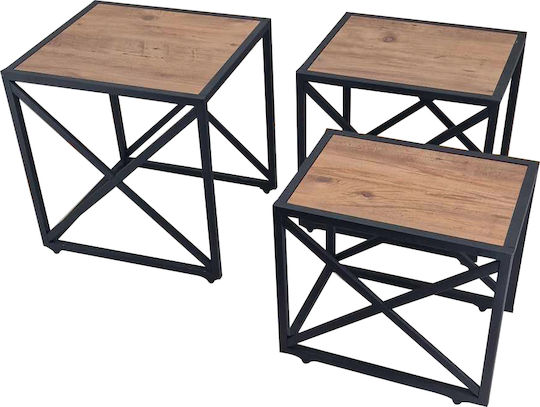 Square Side Table Tuta Glass Zigon M45xL50xH50cm