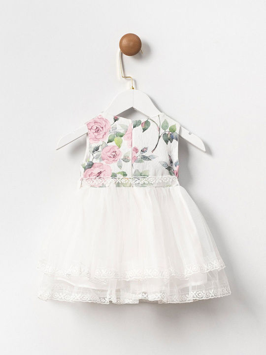 Cumino Kids Dress Sleeveless White