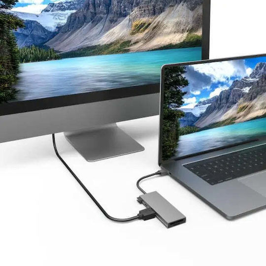 HAMA USB-C Docking Station mit HDMI 4K PD Gray (00200110)