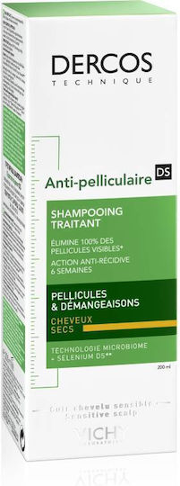 Vichy Dercos Anti Dandruff DS Шампоан против Пърхот за Суха Коса 200мл