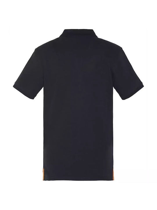 Schott Men's Short Sleeve Blouse Polo Black/Orange