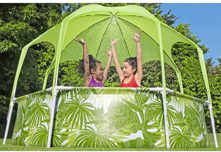 Bestway Copii Round Piscină PVC cu cadru metalic 244x51buc Verde
